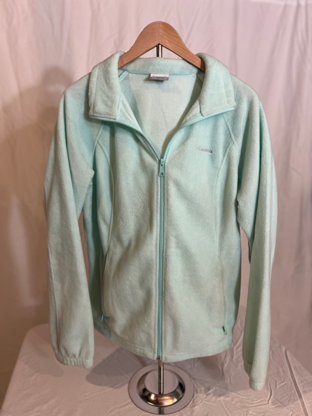 Columbia Women's Mint Green Full-Zip Fleece Jacket
